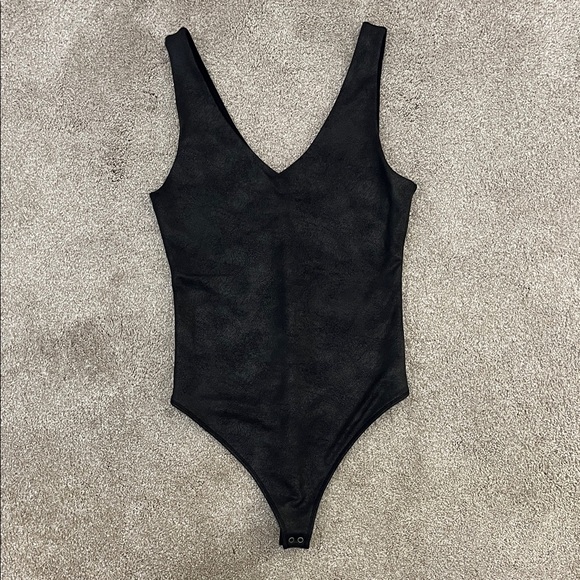 Abercrombie & Fitch Tops - Abercrombie & Fitch Faux Leather Bodysuit - NWOT sz XS